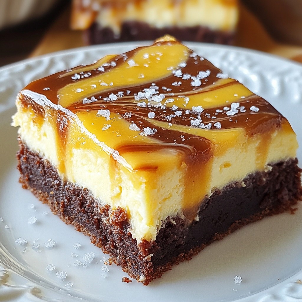 Caramel Swirl Brownie Cheesecake Irresistible Delight