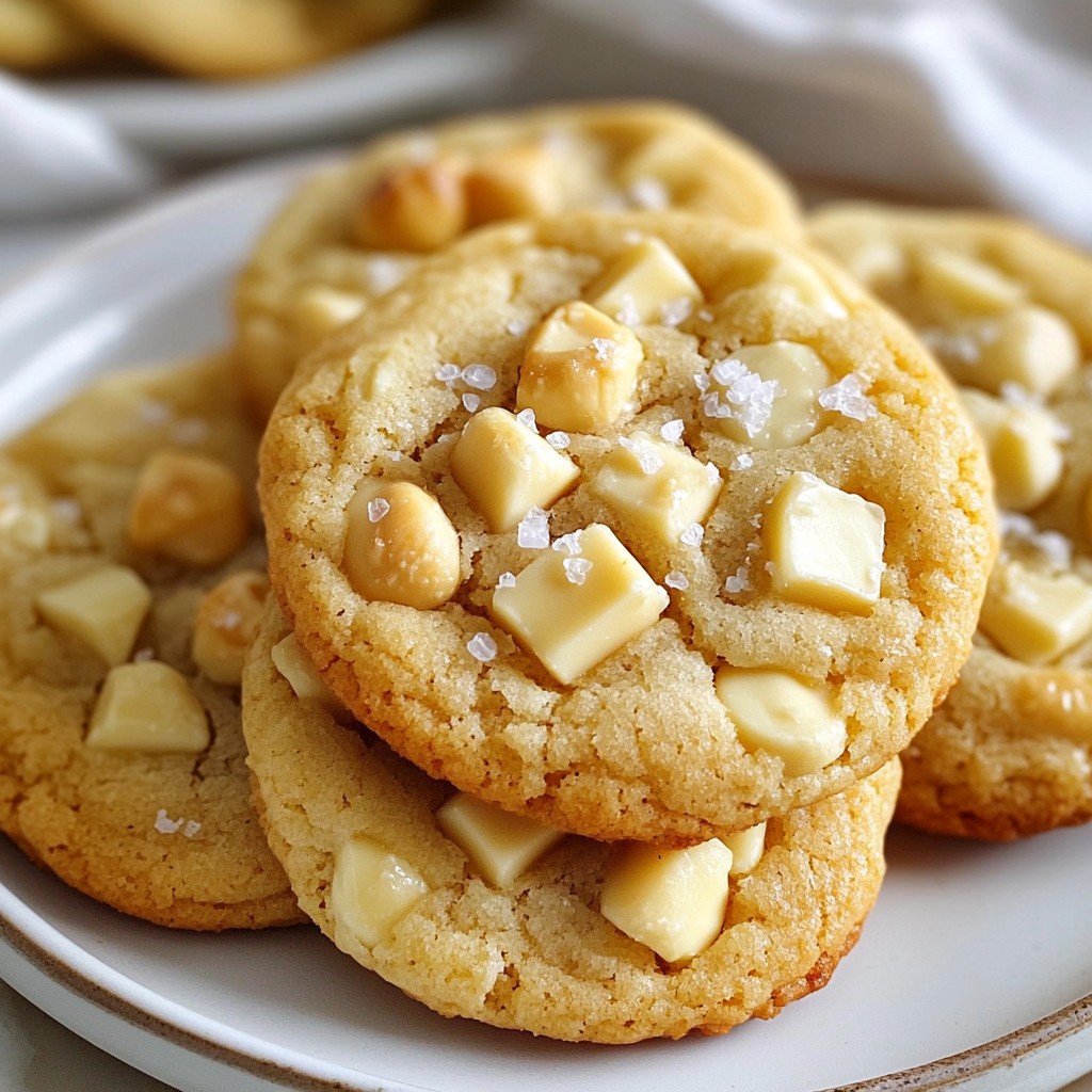 Soft Dessert White Chocolate Macadamia Cookies Recipe
