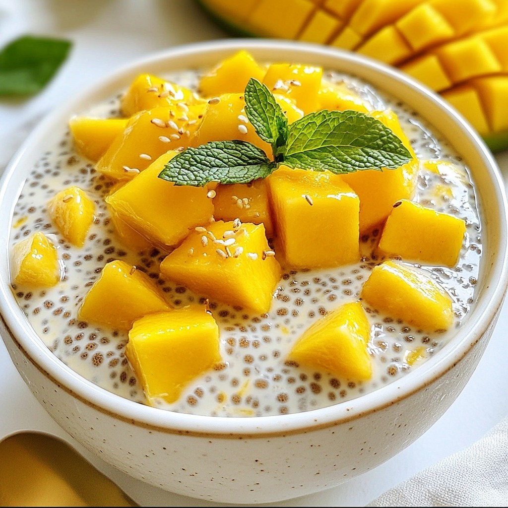 Coconut Mango Chia Pudding Simple and Smooth Treat