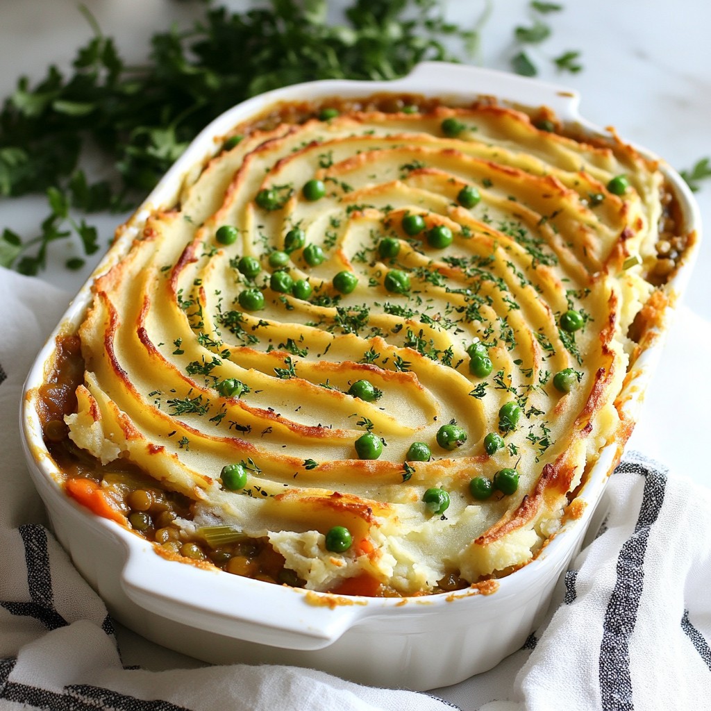 Vegan Lentil Shepherd’s Pie Tasty and Hearty Meal