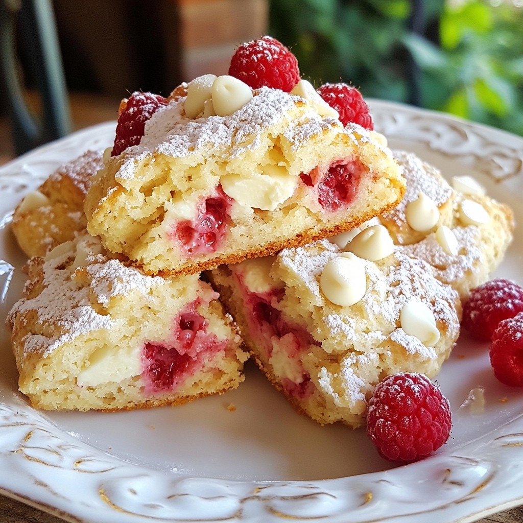 Raspberry White Chocolate Scones Fresh and Tasty Treat