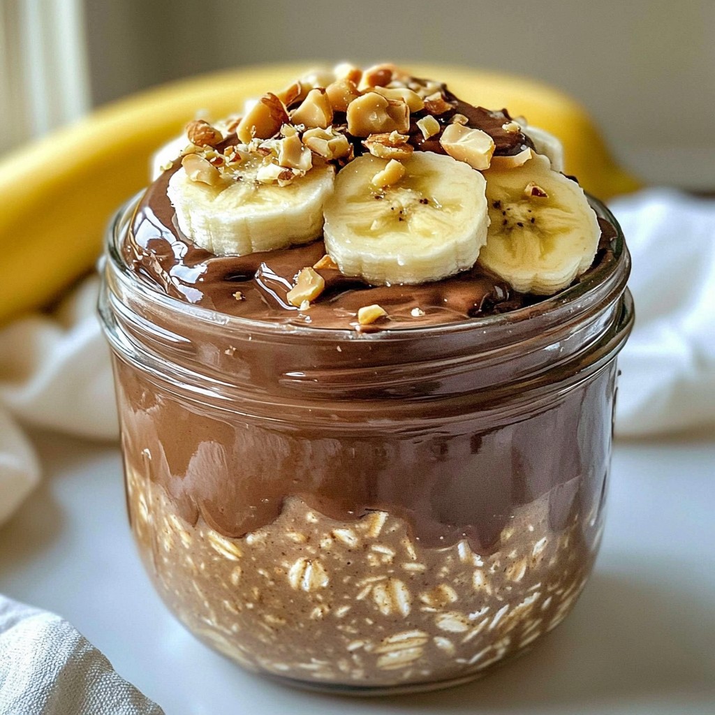 Chocolate Peanut Butter Overnight Oats Easy Recipe