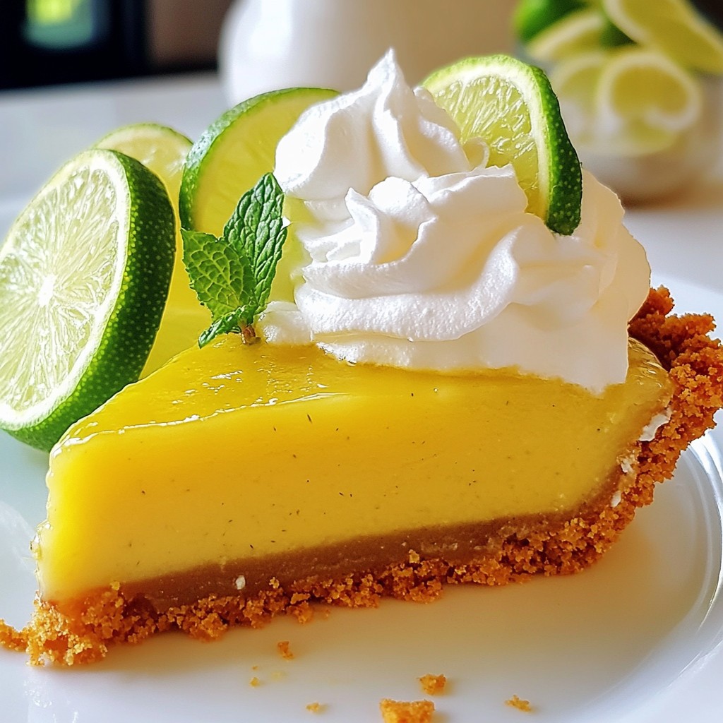 Creamy Dessert Key Lime Tart Easy and Delicious Recipe