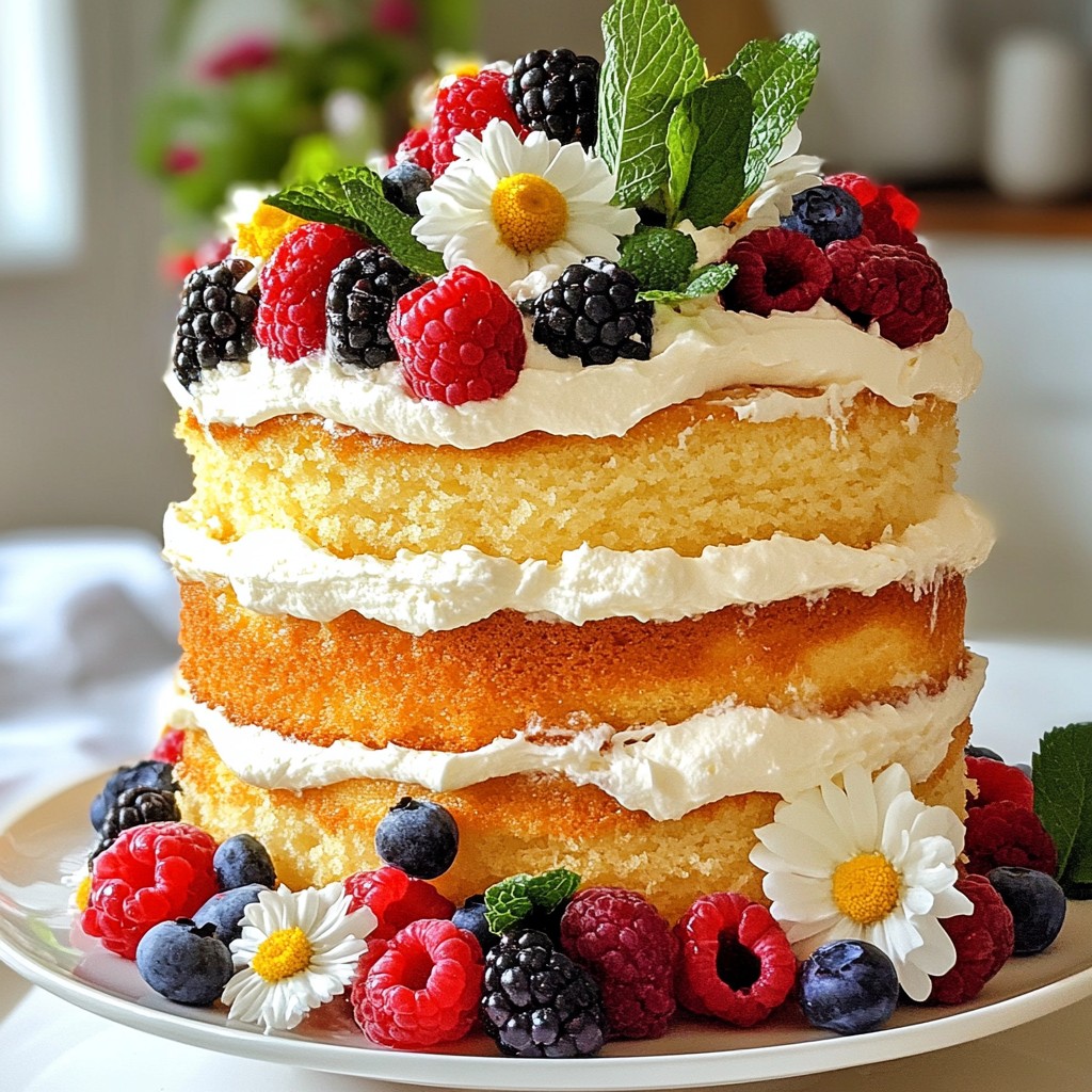 Fluffy Vanilla Bean Layer Cake with Creamy Frosting