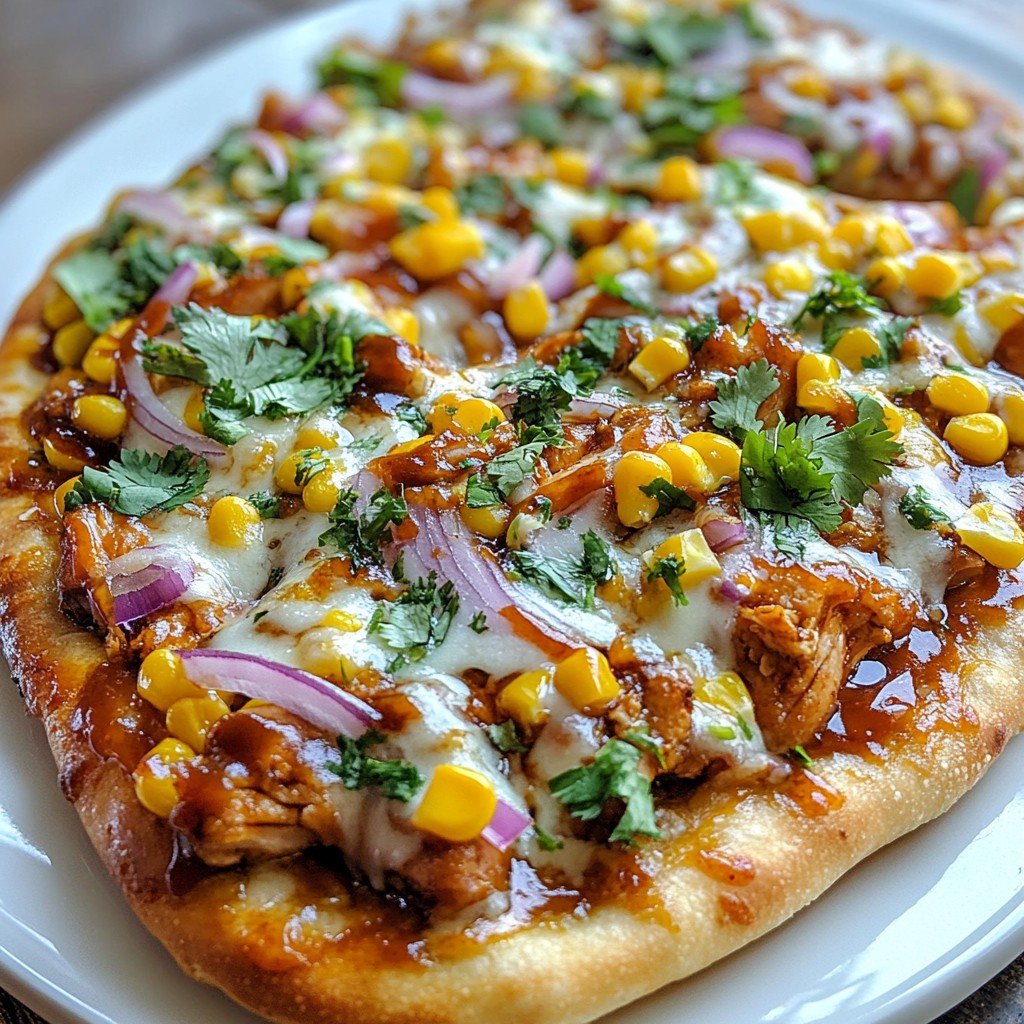 BBQ Chicken Flatbread Pizza Flavorful and Easy Meal
