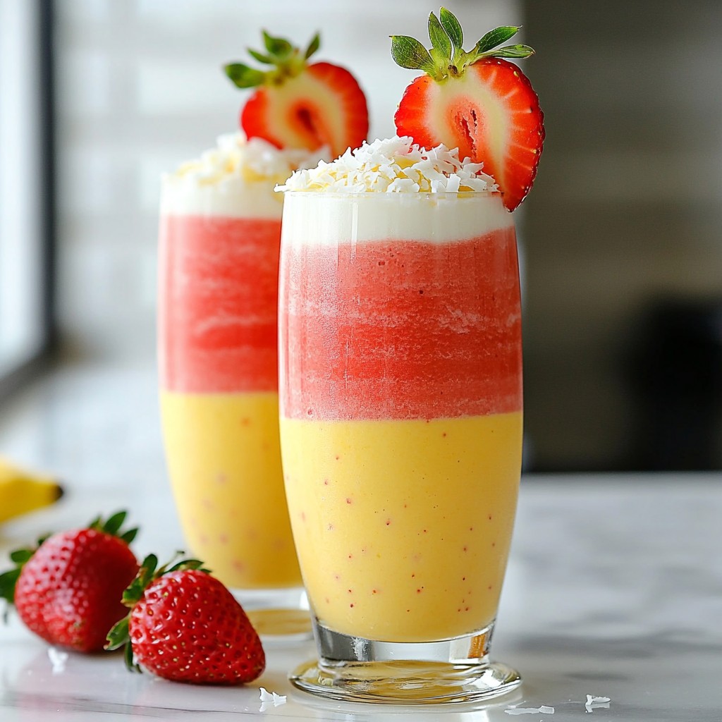 Strawberry Coconut Smoothie Refreshing and Creamy Treat