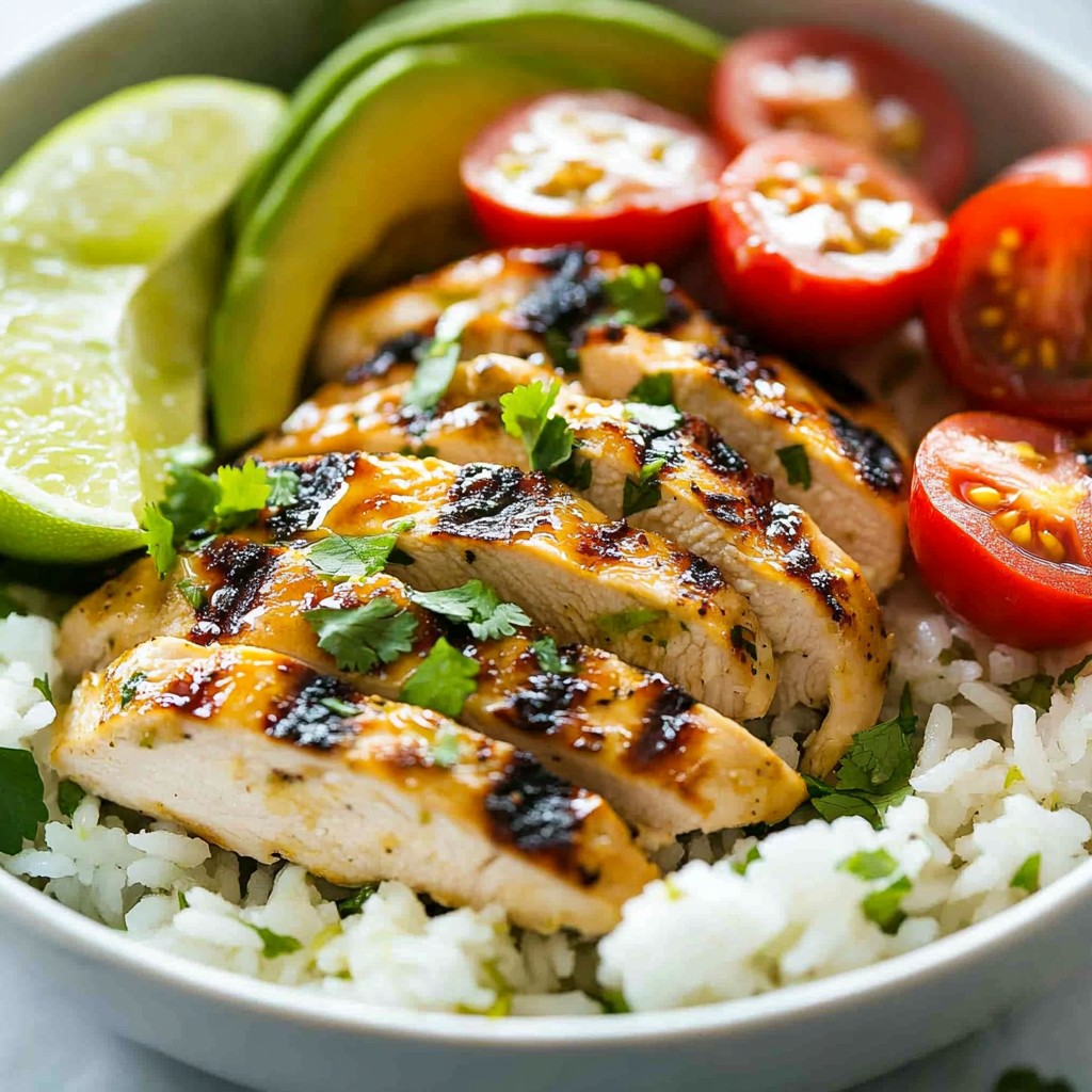 Coconut Lime Chicken Bowls Flavorful and Fresh Meal