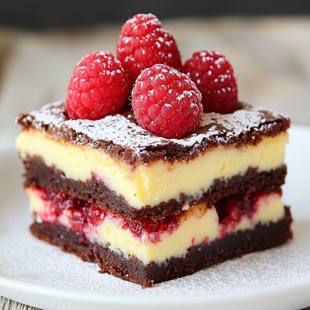 Raspberry Cheesecake Brownies Delightful and Rich Treat