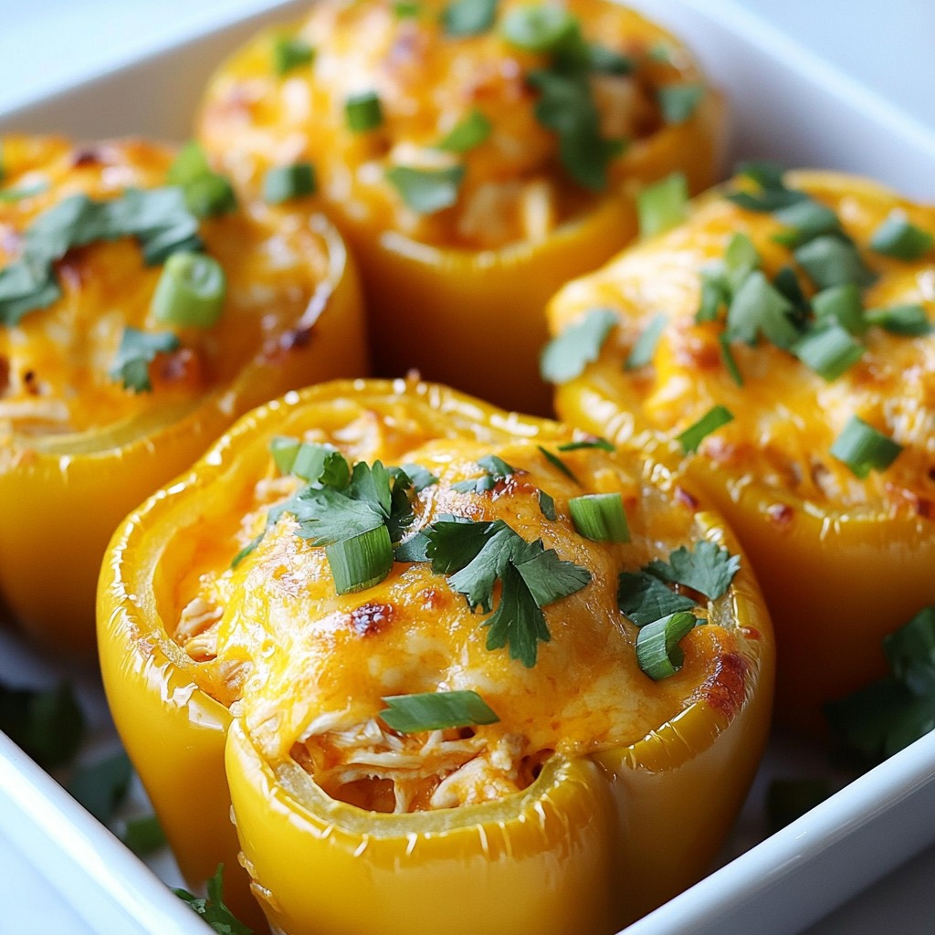 Buffalo Chicken Stuffed Peppers Flavorful and Easy Meal