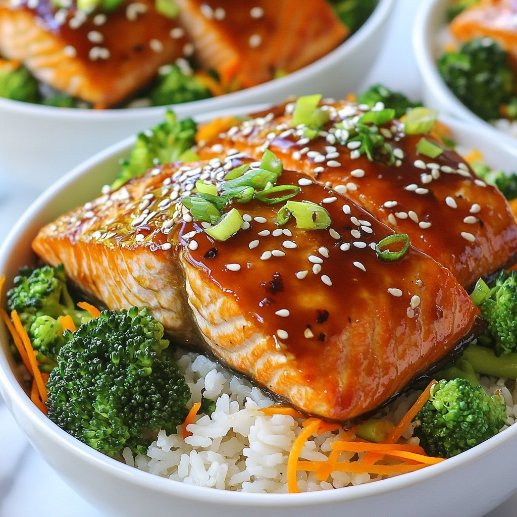 Teriyaki Salmon Rice Bowls Flavorful and Easy Meal