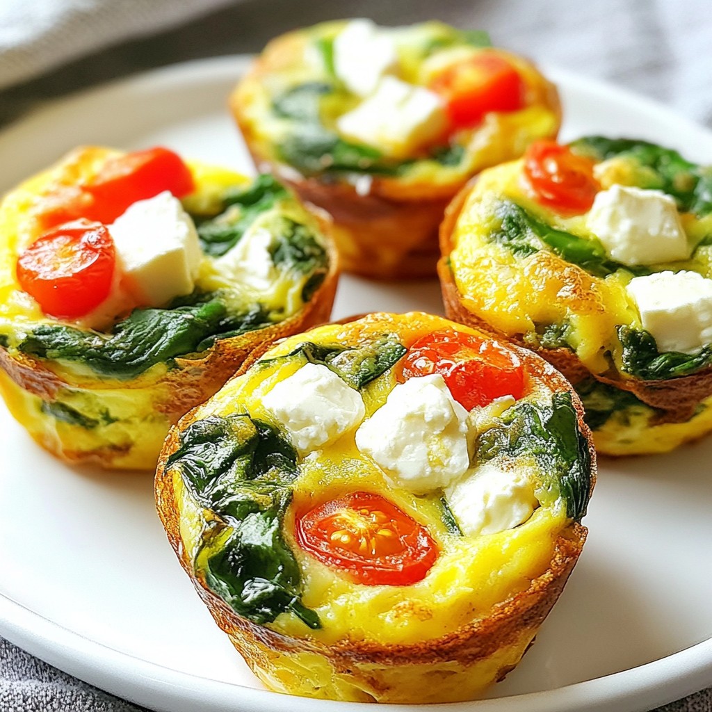 Spinach Feta Egg Muffins Nutritious and Easy Snack