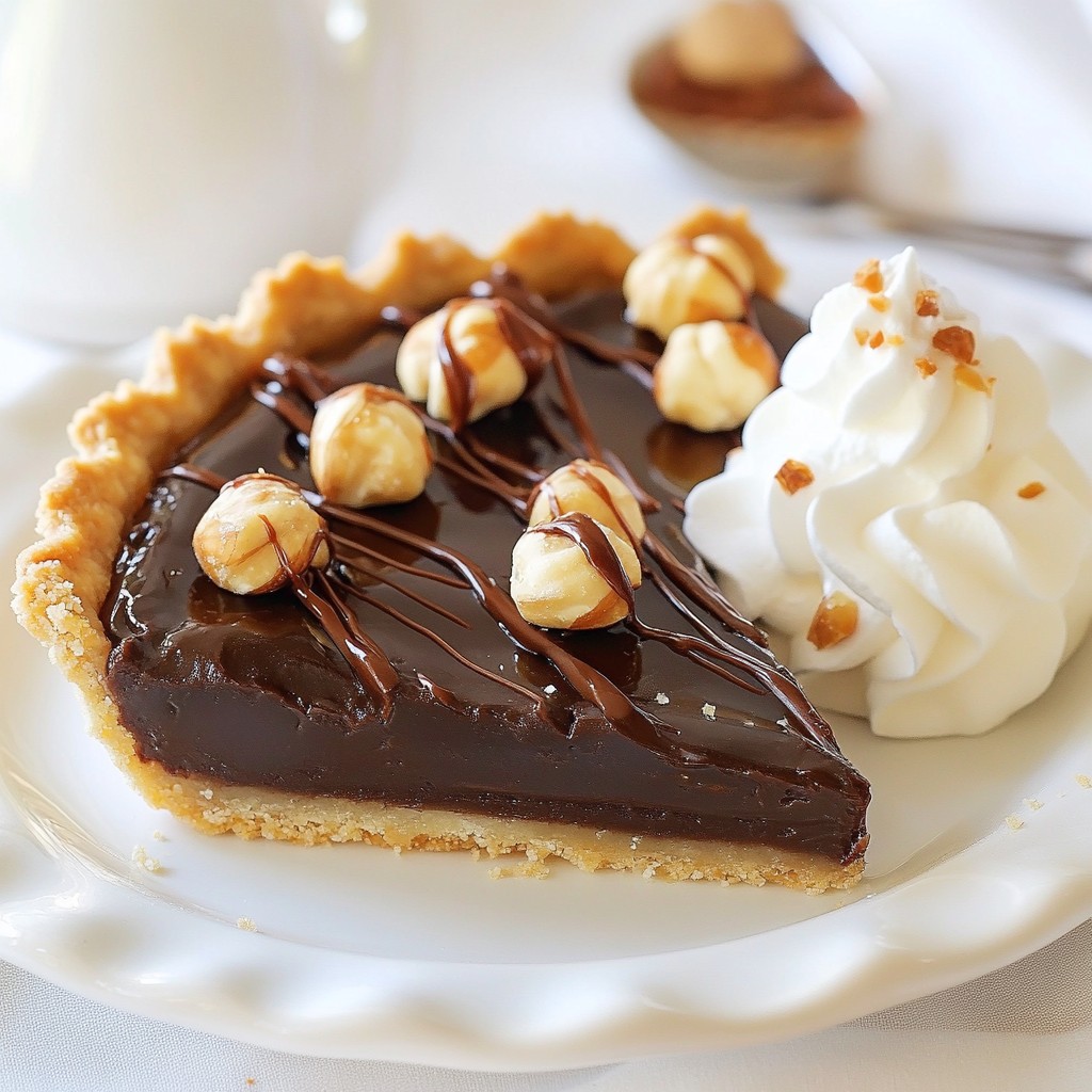 Silky Dessert Chocolate Hazelnut Tart with Ganache