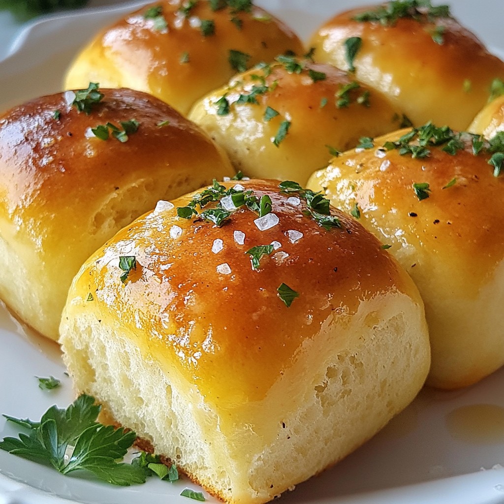Garlic Herb Dinner Rolls Soft and Flavorful Delight