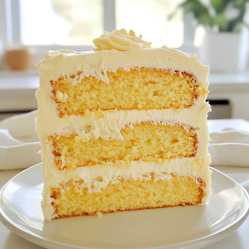 Fluffy Vanilla Bean Layer Cake with Creamy Frosting