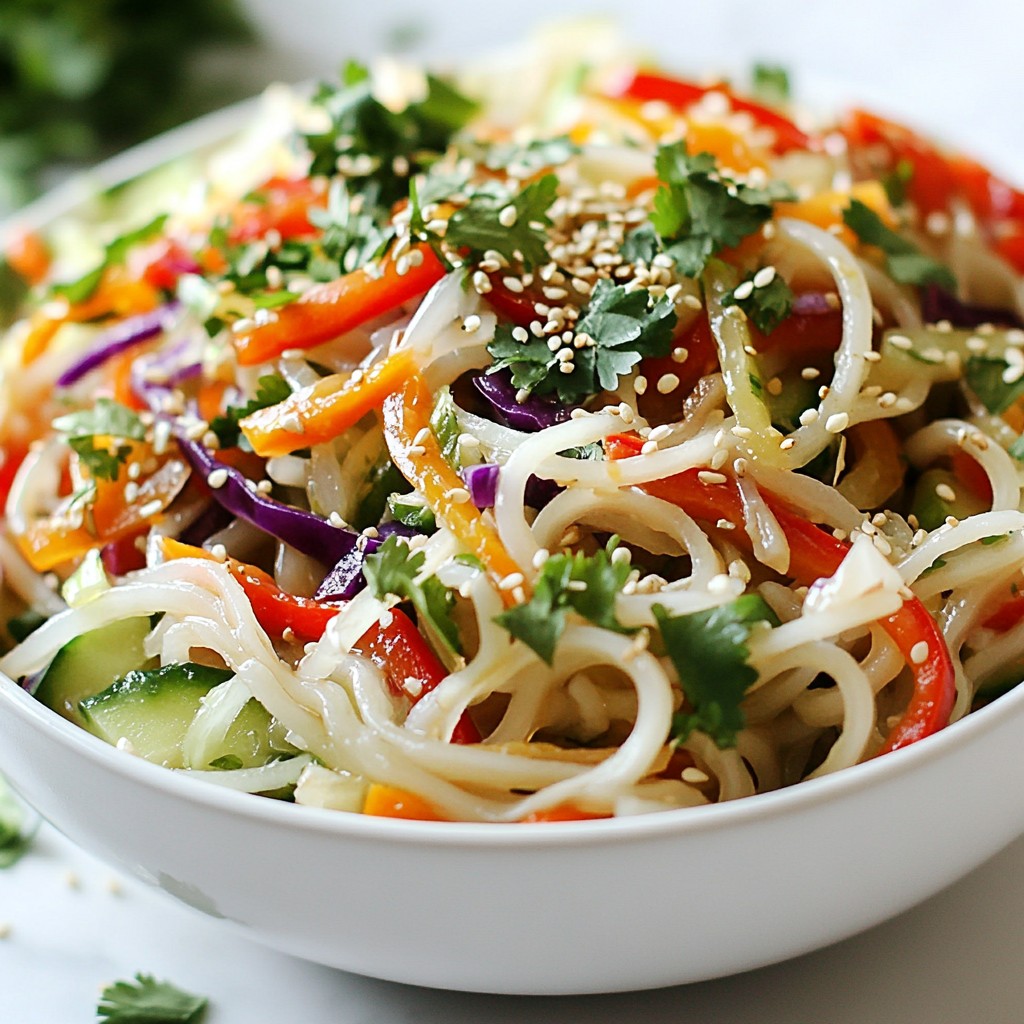 Savory Sesame Ginger Noodle Salad Fresh and Crunchy