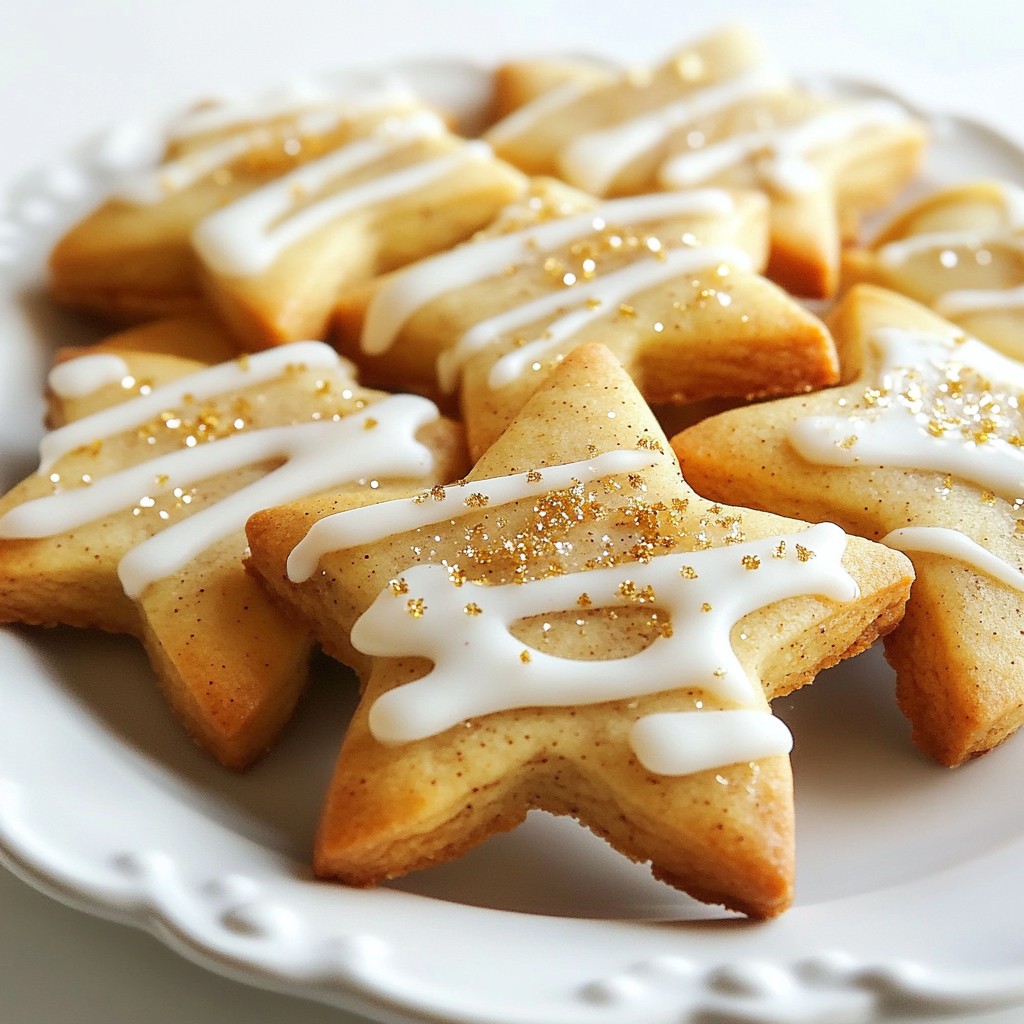 Festive Baking Cinnamon Star Cookies Delightful Treat