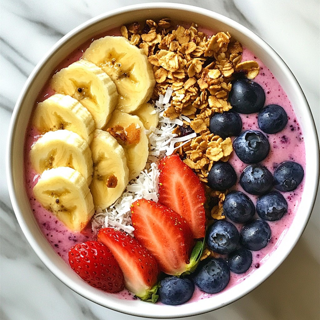 Coconut Berry Smoothie Bowl Refreshing and Nutritious