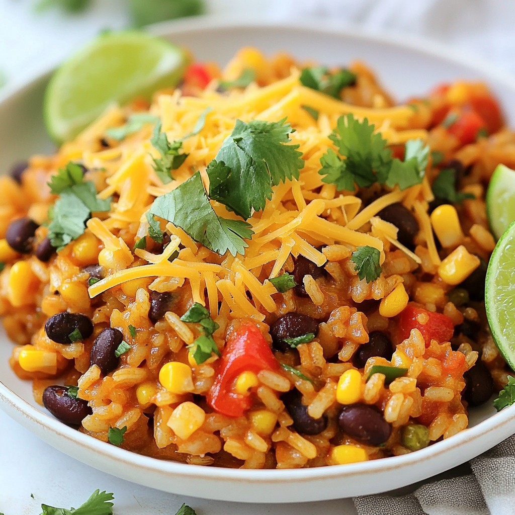 One-Skillet Mexican Rice Casserole Simple Delight
