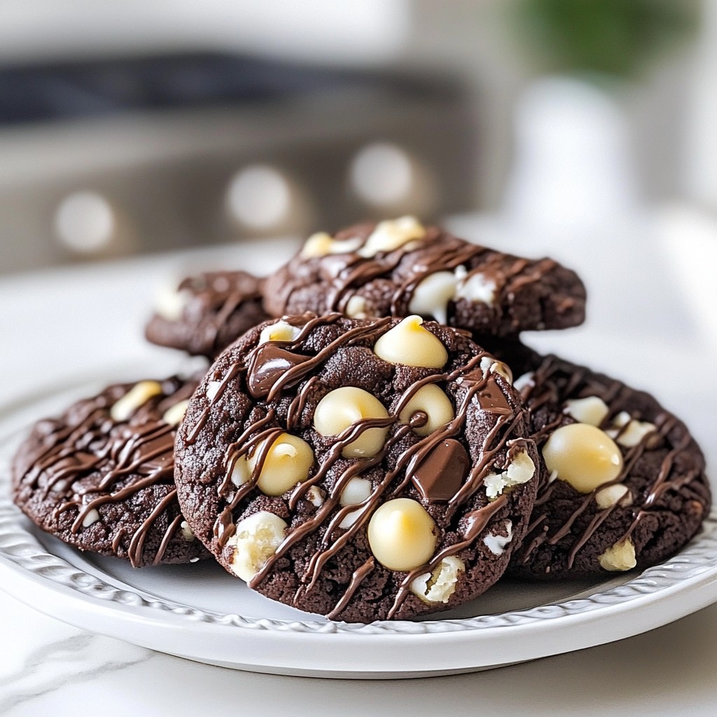 Chewy Dessert Double Chocolate Chip Cookies Recipe