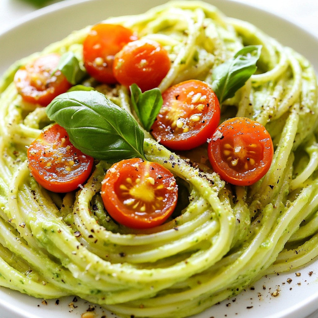 Creamy Avocado Pasta Simple and Delicious Recipe