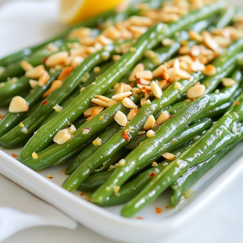 Lemon Garlic Green Beans Flavorful Side Dish Recipe