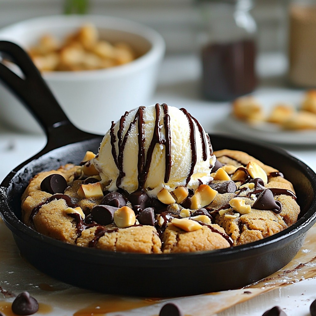 Skillet Cookie à la Mode Irresistible Dessert Delight