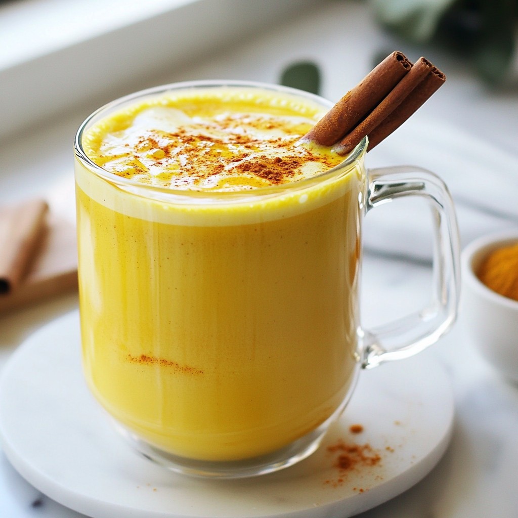 Turmeric Golden Milk Latte Simple Flavorful Drink