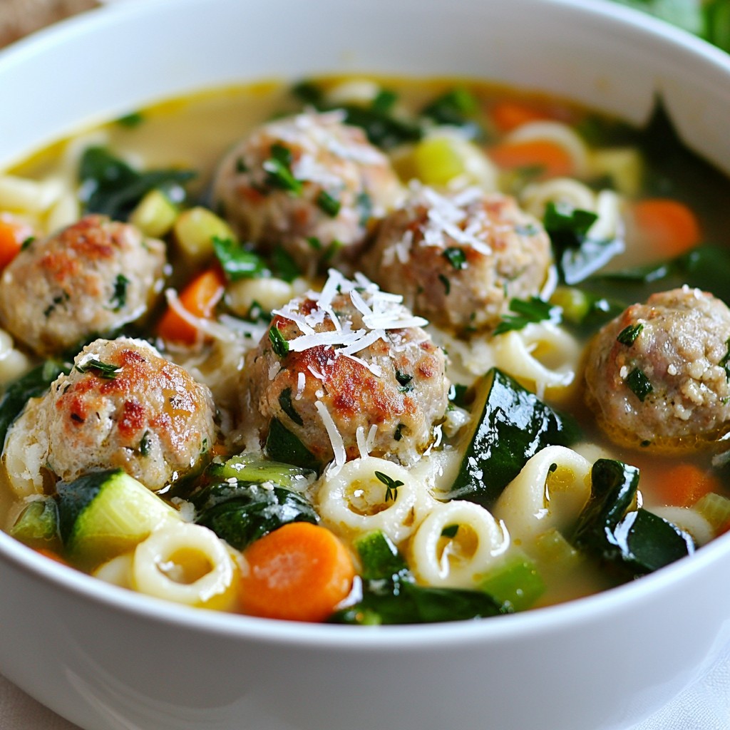 Italian Wedding Soup Flavorful Comfort in a Bowl