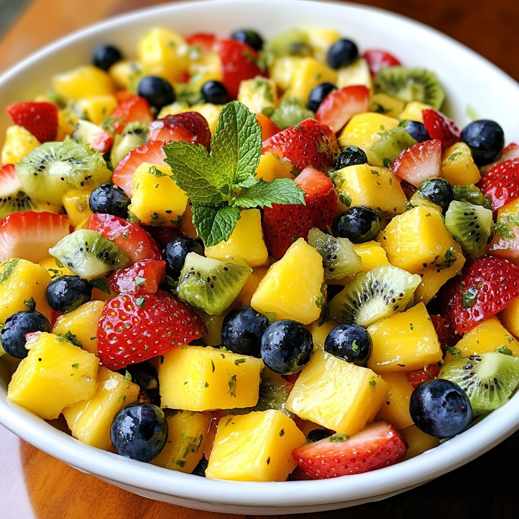 Honey Lime Fruit Salad Refreshing and Tasty Delight
