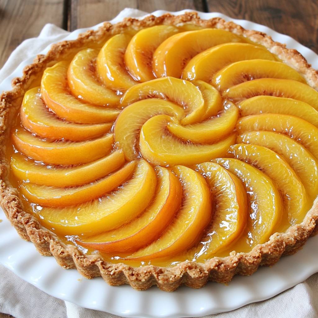 Classic Sweet Nectarine Tart with Almond Crust Delight