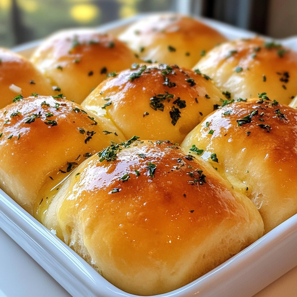 Garlic Herb Dinner Rolls Fluffy and Flavorful Treat
