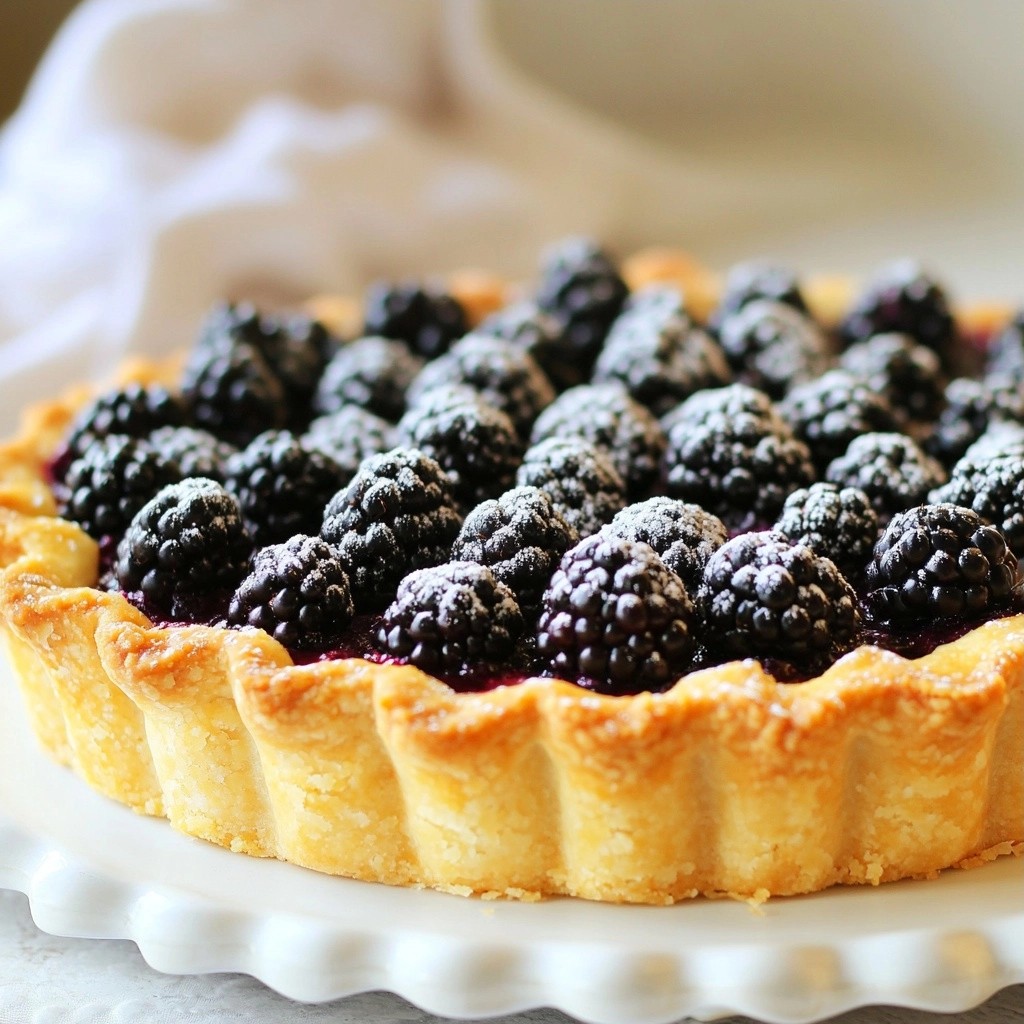 Classic Sweet Blackberry Almond Tart Delightful Treat