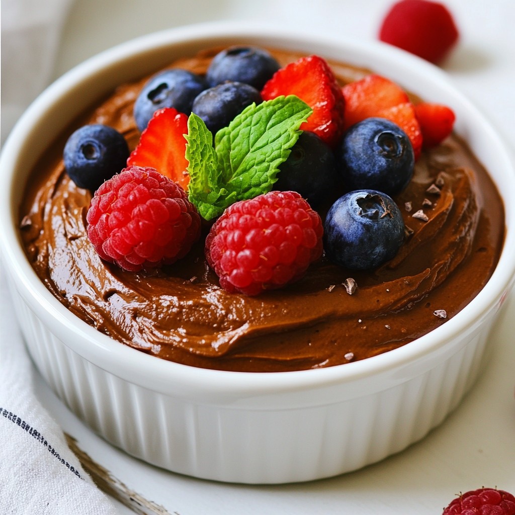 Avocado Chocolate Mousse Rich and Creamy Delight
