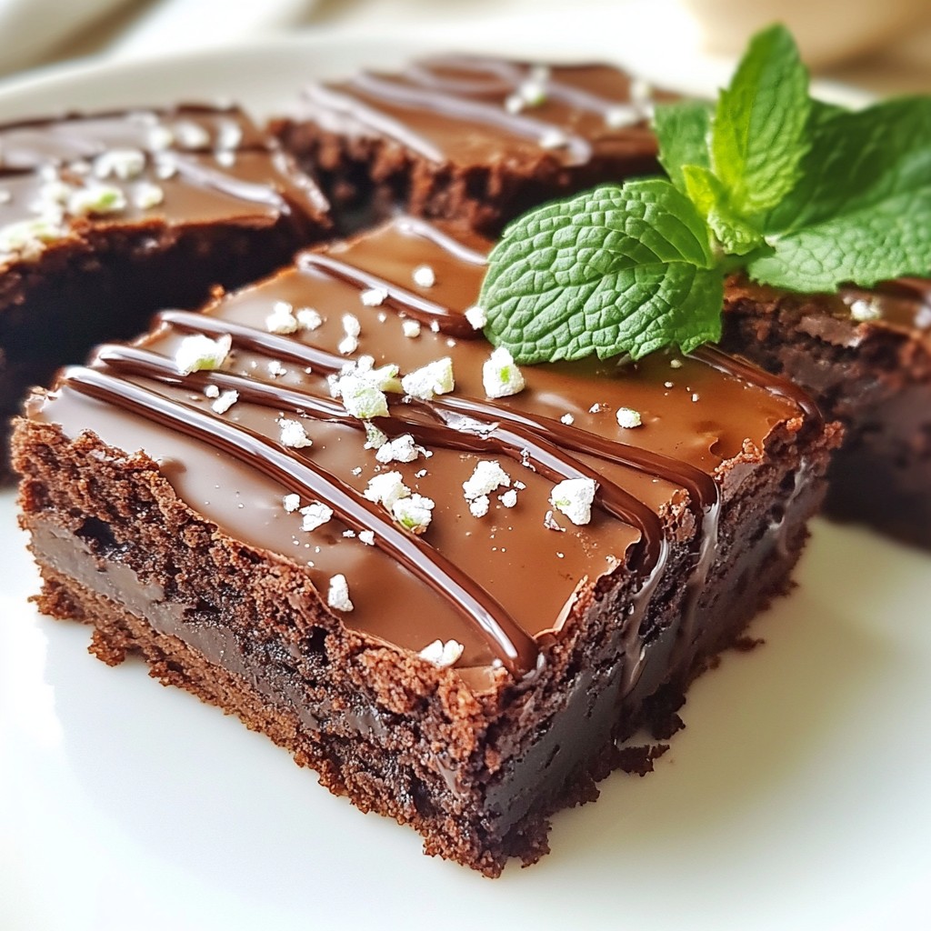 Chewy Sweet Chocolate Mint Brownies Recipe Delight