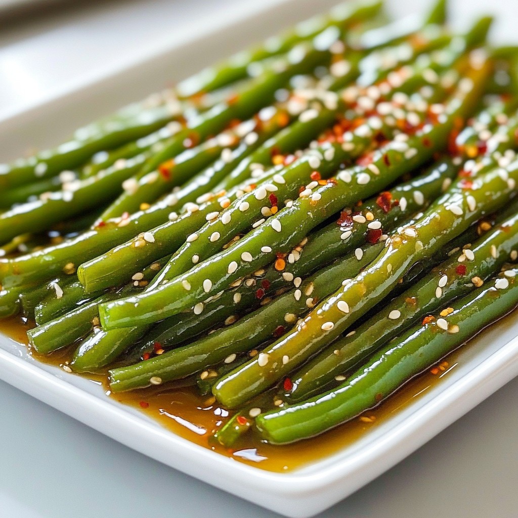 Ginger Soy Glazed Green Beans Flavorful Side Dish