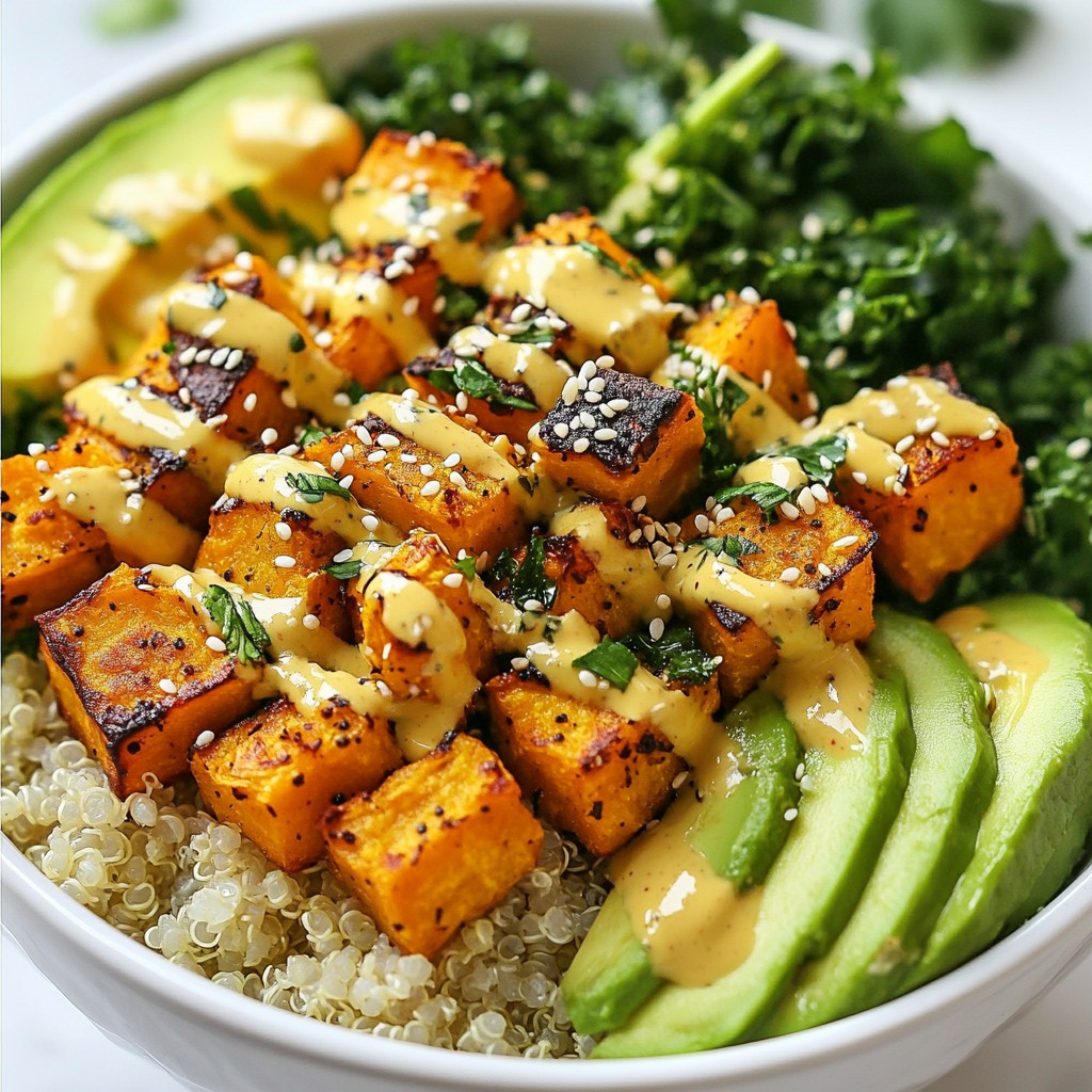 Sweet Potato Chickpea Buddha Bowl Flavorful Delight