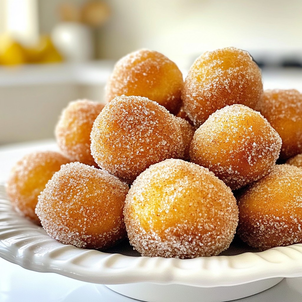 Cinnamon Sugar Baked Donut Holes Tasty Treat Recipe