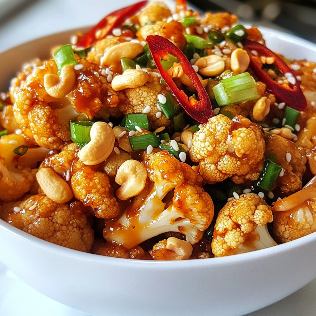 Spicy Kung Pao Cauliflower Flavorful and Healthy Choice