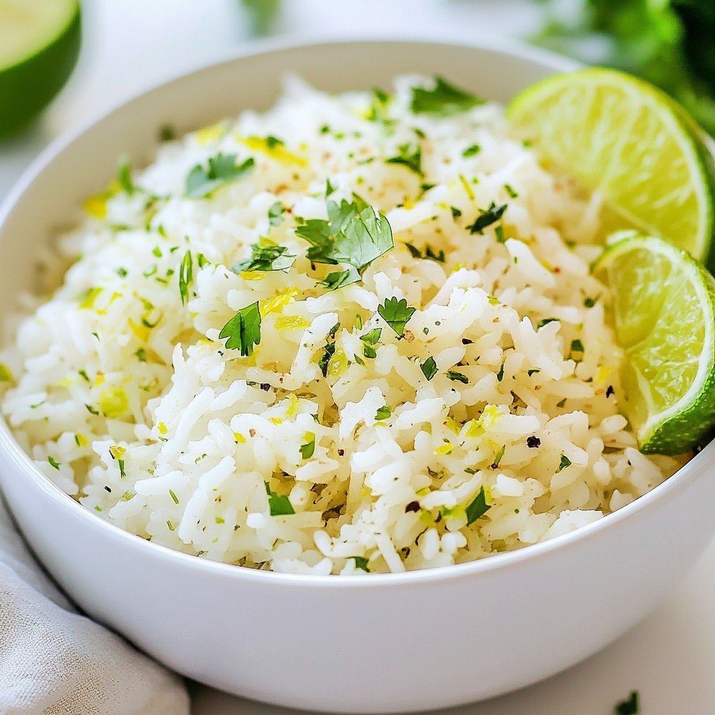 Zesty Cilantro Lime Rice Easy and Flavorful Recipe