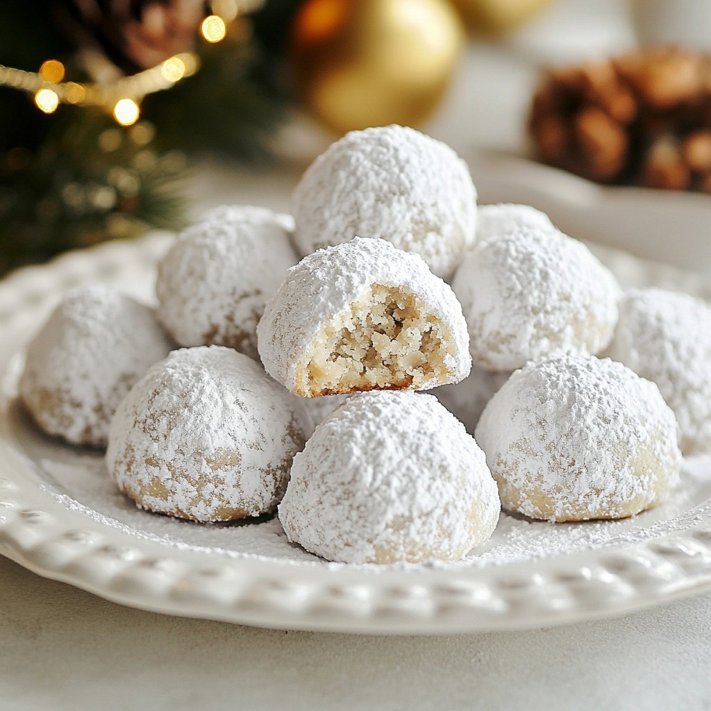 Festive Baking Cinnamon Nutmeg Snowball Cookies Recipe