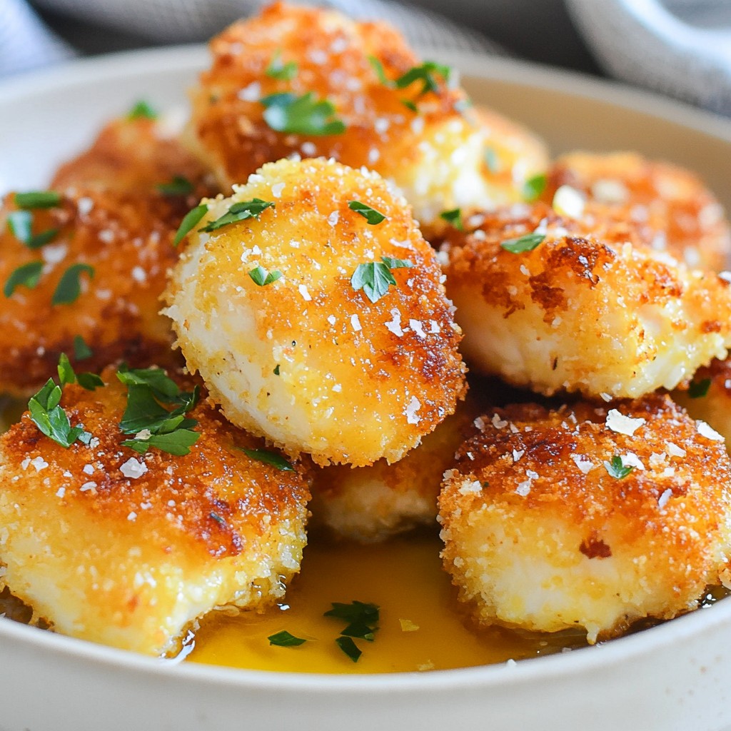 Garlic Parmesan Chicken Bites Savory and Crispy Snack