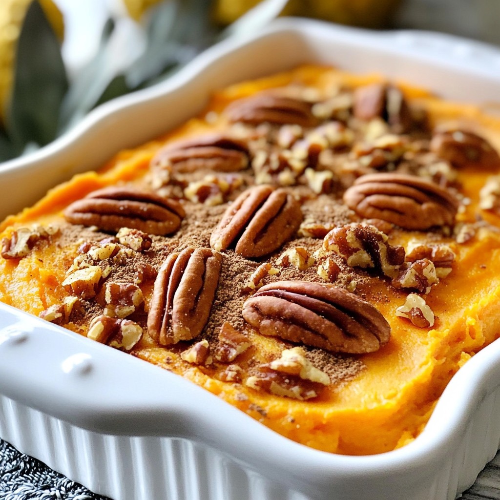 Maple Pecan Sweet Potato Casserole Comfort Dish