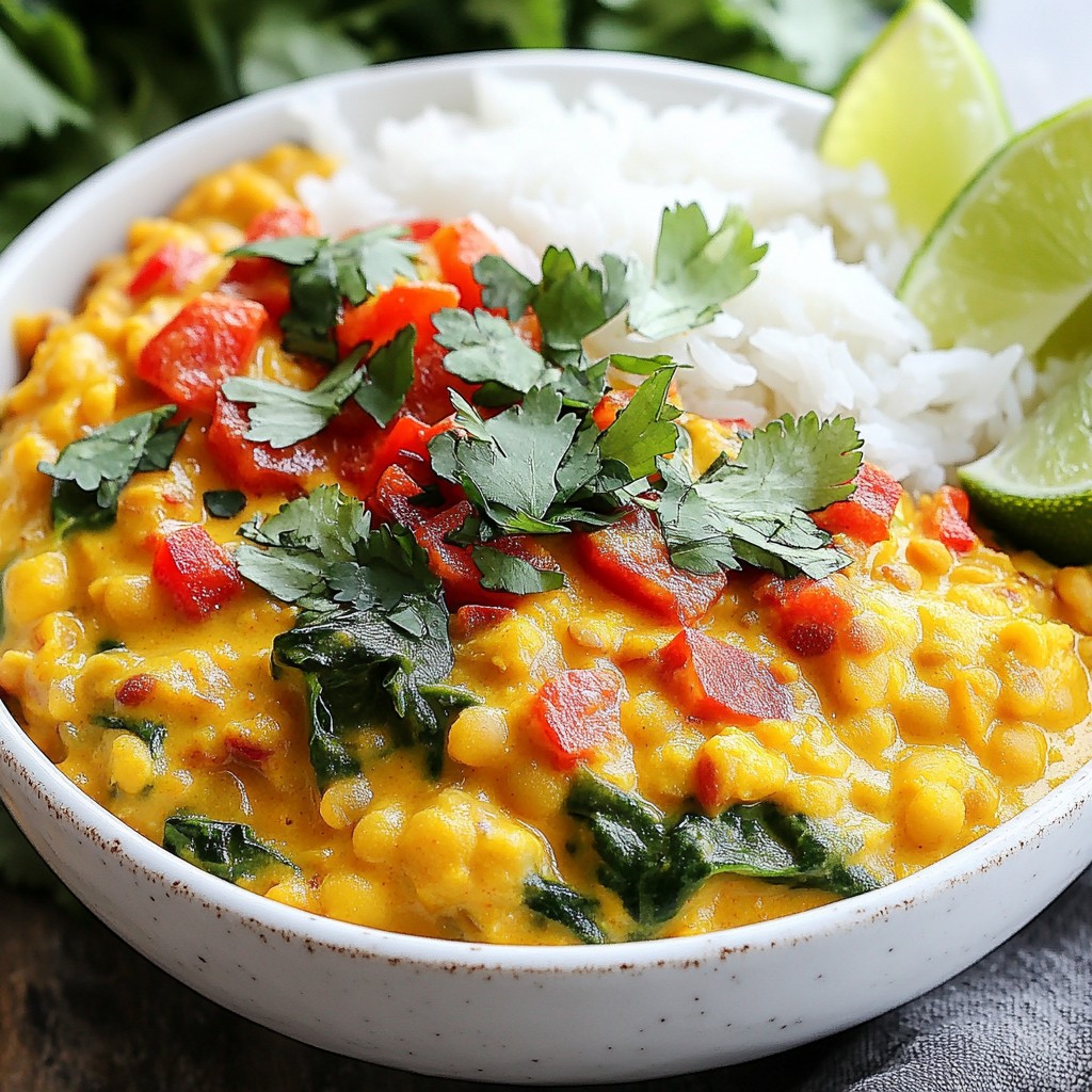 Creamy Coconut Lentil Curry Flavorful and Simple Dish
