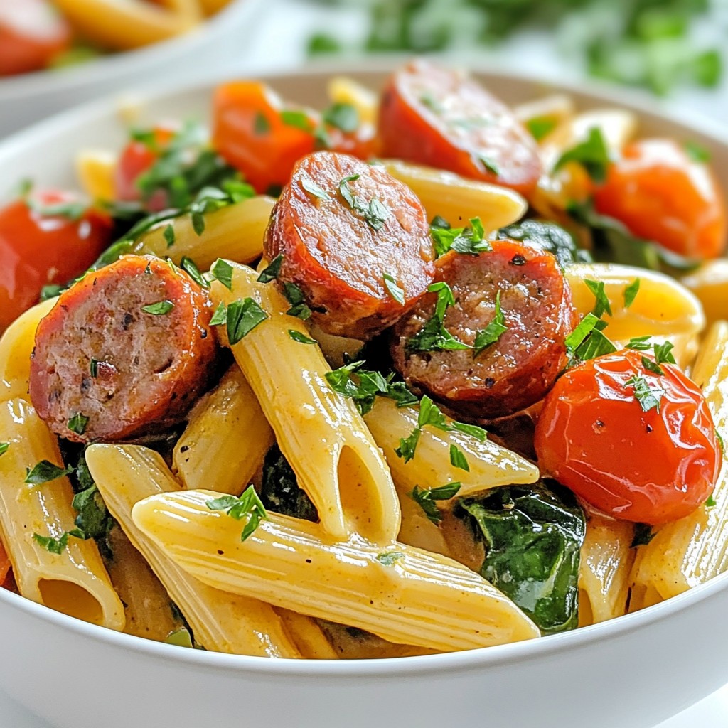 Creamy Cajun Sausage Pasta Easy Weeknight Recipe