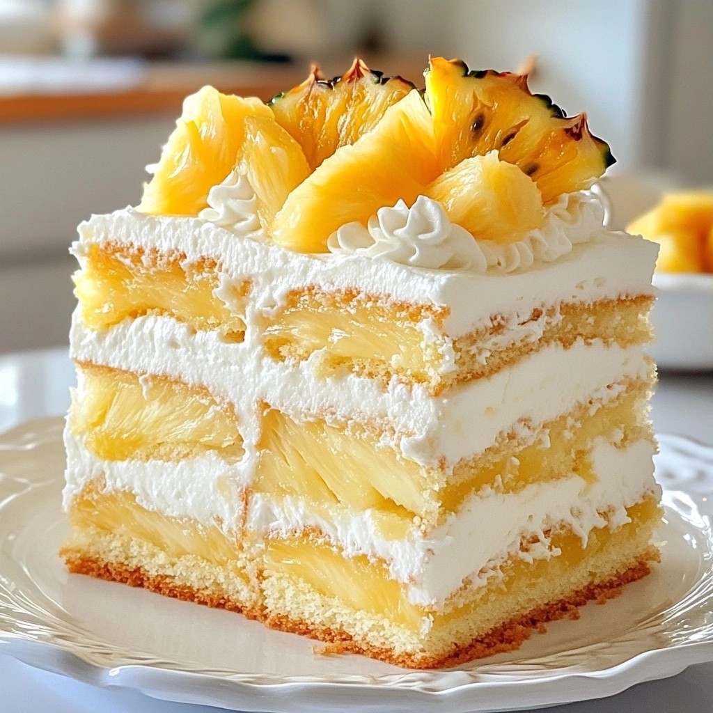 Moist Cake Pineapple Passionfruit Layer Cake Delight