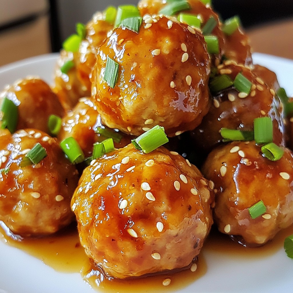 Teriyaki Chicken Meatballs Quick and Easy Recipe