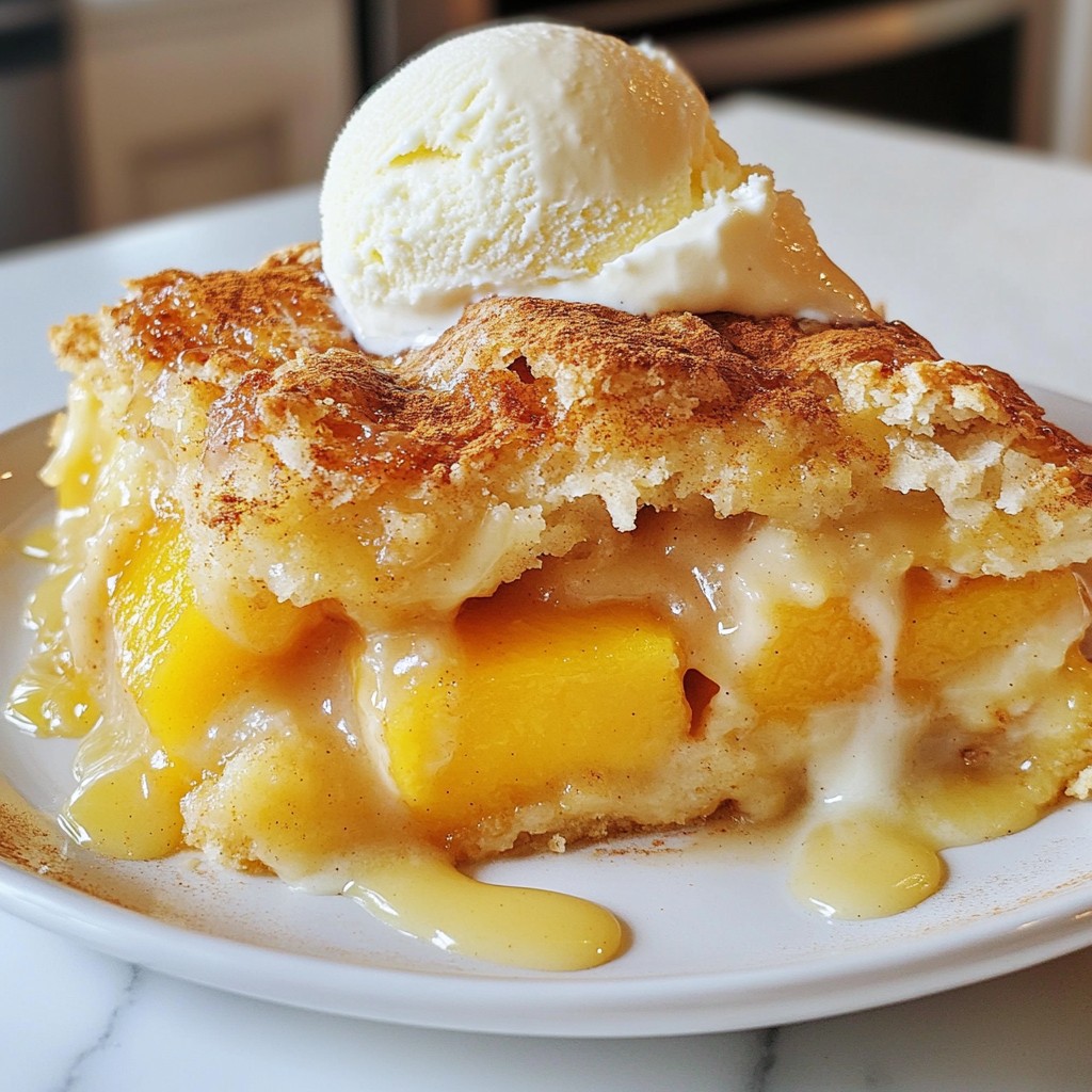 Peaches & Cream Cobbler Delightful and Simple Recipe