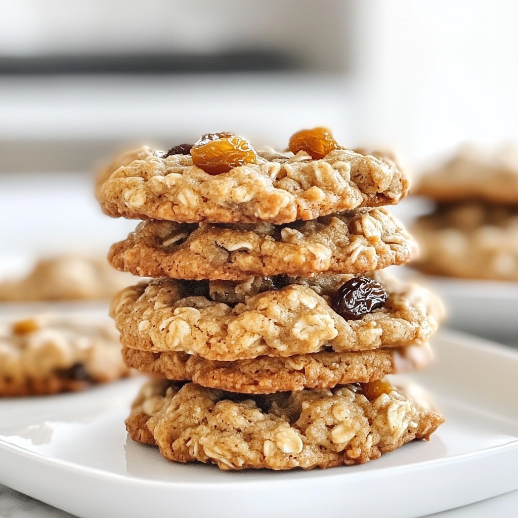 Soft and Chewy Baking Oatmeal Raisin Cookies Delight