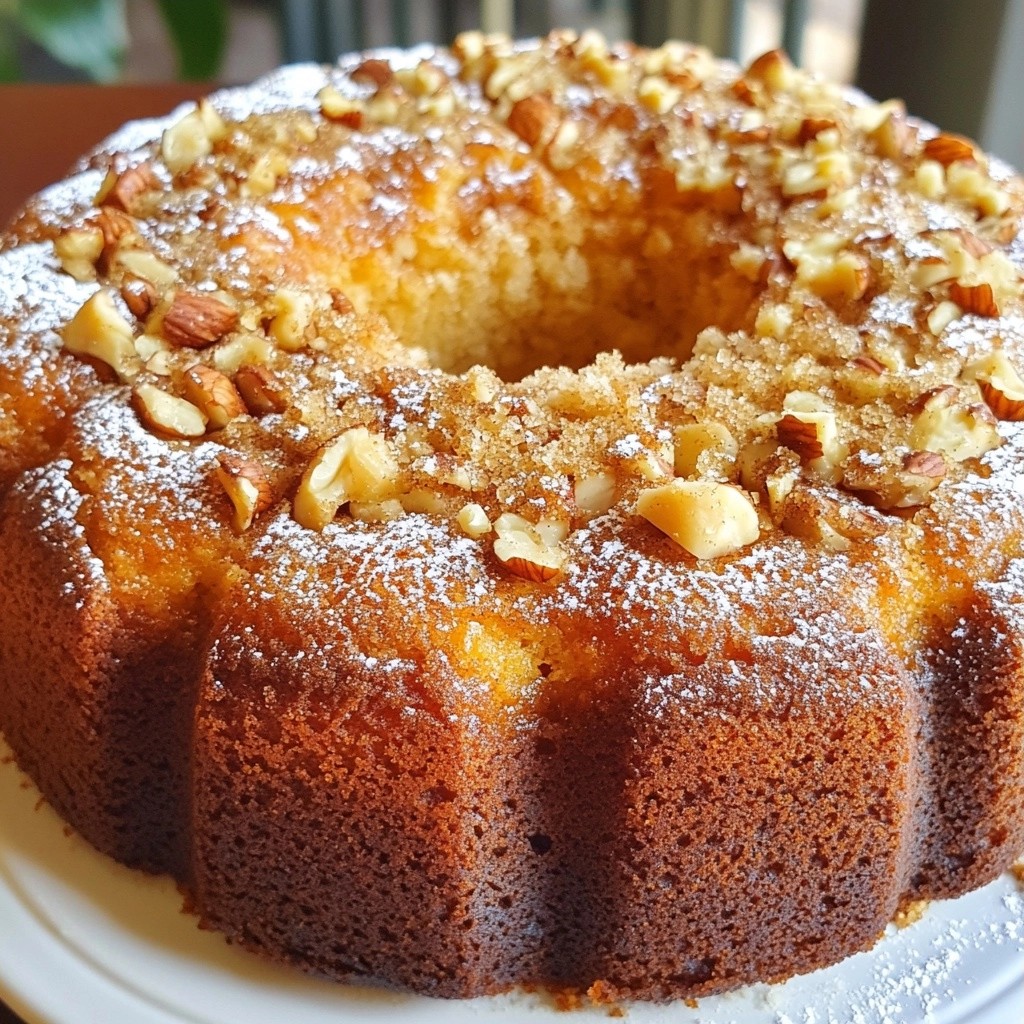 Moist Baking Banana Walnut Coffee Cake Delight