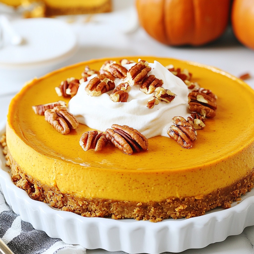 No-Bake Pumpkin Cheesecake Easy and Delicious Treat